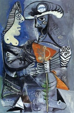 El matador y la mujer y el pájaro 1970 cubismo Pablo Picasso Pinturas al óleo